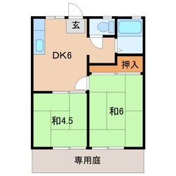 重岡ハイツの物件間取画像